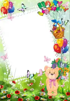 범주에서의 사진 효과 생일 № 58878. 프레임에 비문: 생일 축하합니다!
