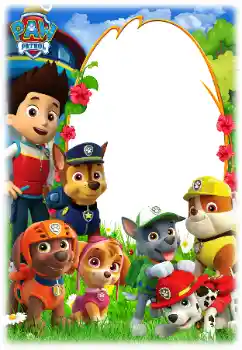 범주에서의 사진 효과 어린이용 다양한 프레임 № 158461. 프레임에 비문: PAW Patrol