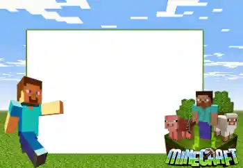 범주에서의 사진 효과 어린이용 다양한 프레임 № 166012. 프레임에 비문: Minecraft