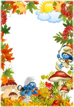 범주에서의 사진 효과 어린이용 다양한 프레임 № 175432. 프레임에 비문: Smurfs