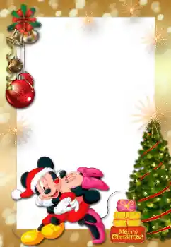 프레임에 비문: 메리 크리스마스!