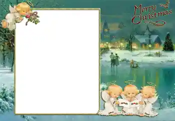 프레임에 비문: 메리 크리스마스! 프레임에 비문: 메리 크리스마스!