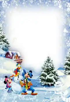 프레임에 비문: 메리 크리스마스!