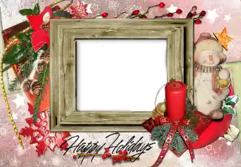 프레임에 비문: Happy Holidays