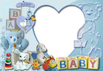 프레임에 비문: It's a boy! BABY