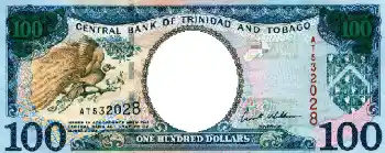 프레임에 비문: 100 долларов Тринидат и Табаго.