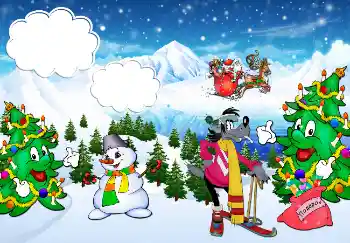 프레임에 비문: 새해!