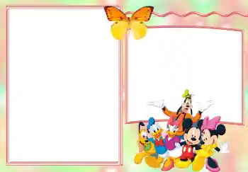 프레임에 비문: 생일 초대장!