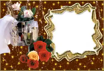 프레임에 비문: 청첩장