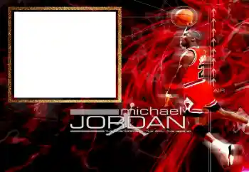 프레임에 비문: Michael Jordan 프레임에 비문: Michael Jordan