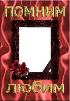 프레임에 비문: Помним Любим