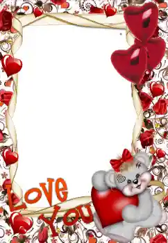 프레임에 비문: I love you 프레임에 비문: I love you