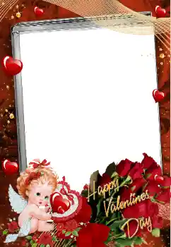 프레임에 비문: 발렌타인 데이를 축하합니다 프레임에 비문: 발렌타인 데이를 축하합니다