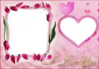 프레임에 비문: I love you! 프레임에 비문: I love you!