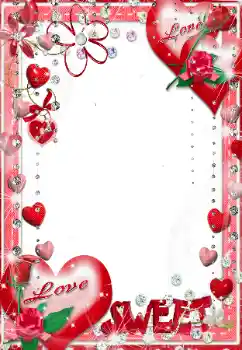 프레임에 비문: Love. Sweet.