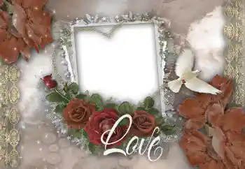 프레임에 비문: Love