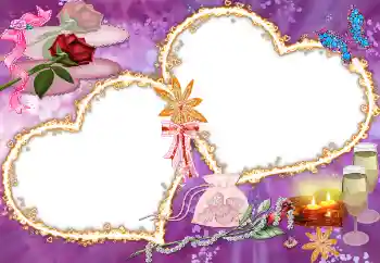 범주에서의 사진 효과 연인용 프레임 № 88102