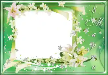 범주에서의 사진 효과 3 월 8 일 (여성날) 카드 № 4677. 프레임에 비문: 3월 8일
