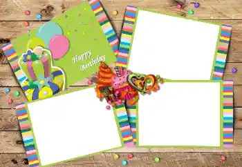 프레임에 비문: Happy Birthday!