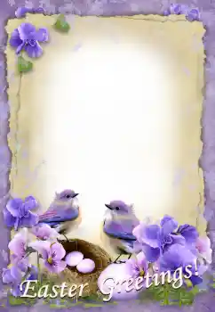 프레임에 비문: 부활절 축복 받으세요