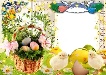 프레임에 비문: 부활절 축복 받으세요 프레임에 비문: 부활절 축복 받으세요