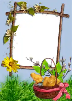 범주에서의 사진 효과 부활절 카드 № 972