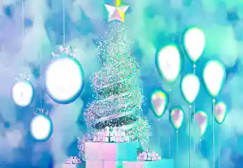 범주에서의 사진 효과 새해 엽서 № 177863