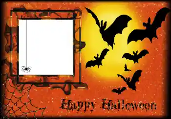 범주에서의 사진 효과 다른 휴일 № 162004. 프레임에 비문: Happy Halloween