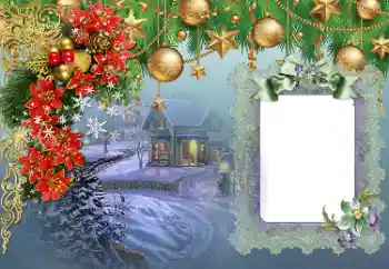 범주에서의 사진 효과 크리스마스 카드 № 178104