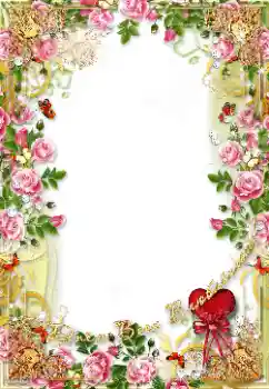 프레임에 비문: 발렌타인 데이를 축하합니다