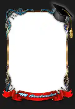 프레임에 비문: 졸업 파티 프레임에 비문: 졸업 파티