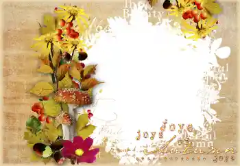 프레임에 비문: Autumn 프레임에 비문: Autumn