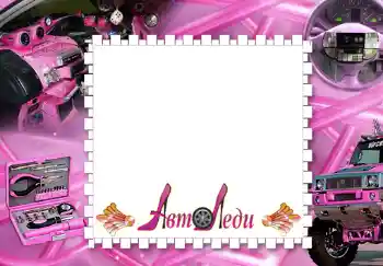 프레임에 비문: Авто леди.