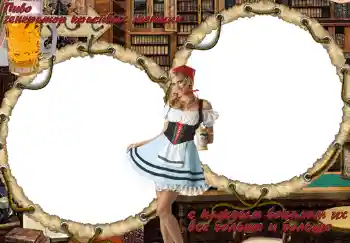 프레임에 비문: Пиво. Генератор красивых женщин.